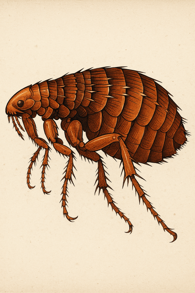 跳蚤是一種小型害蟲，叮咬後可引起過敏和疾病