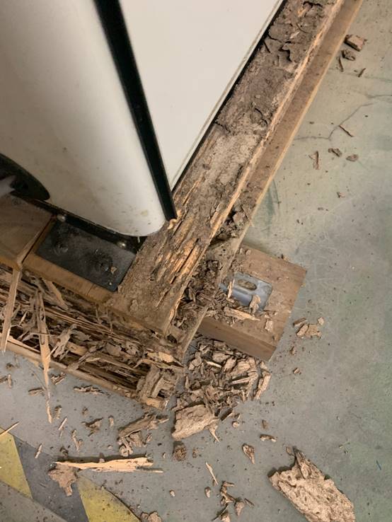 左營區冷氣支架如遭白蟻侵蝕，需立即停用冷氣並請專業除蟲公司評估和處理。更換受損支架時，選擇白蟻不吃的材質。定期檢查冷氣與周圍環境，保持乾燥可有效預防白蟻問題，延長設備壽命並減少修繕費用。